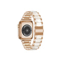 Worryfree Gadgets Metal & Resin Wristband for Apple Watch Rose Gold/White 38/40/41mm (-)