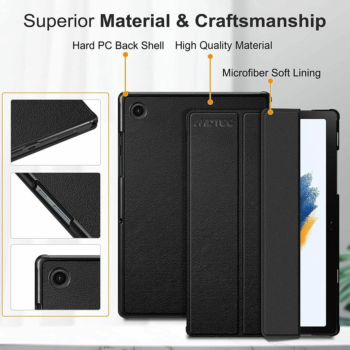 Samsung Galaxy Tab  Tablet 10.5 Inch with Hard Case 32GB and 64GB MicroSD Card Wi Fi International Gray