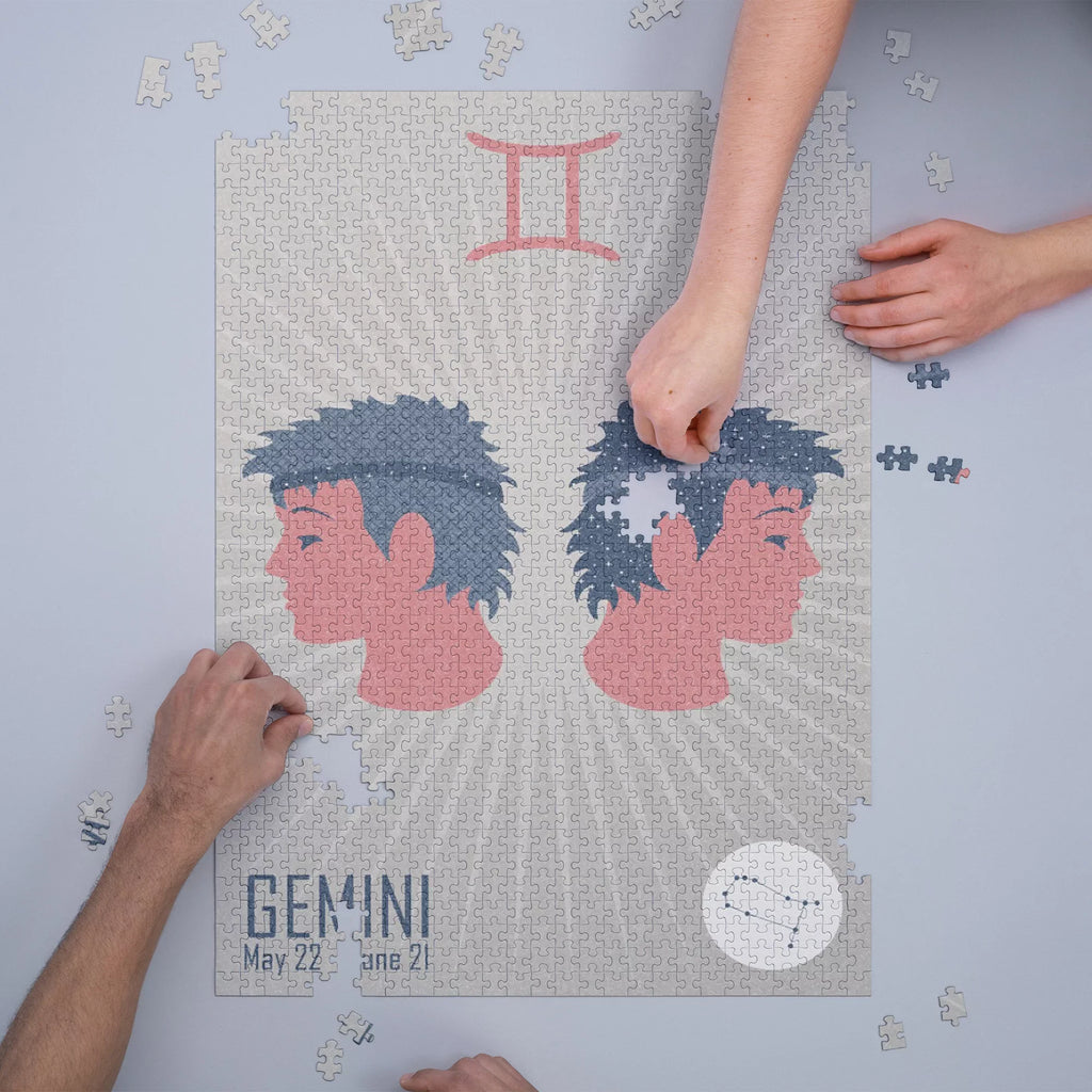 Gemini, Woven Zodiac (1000 Piece Puzzle, Size 19x27, Challenging Jigsaw Puzzle for Adults and Family, Made in )