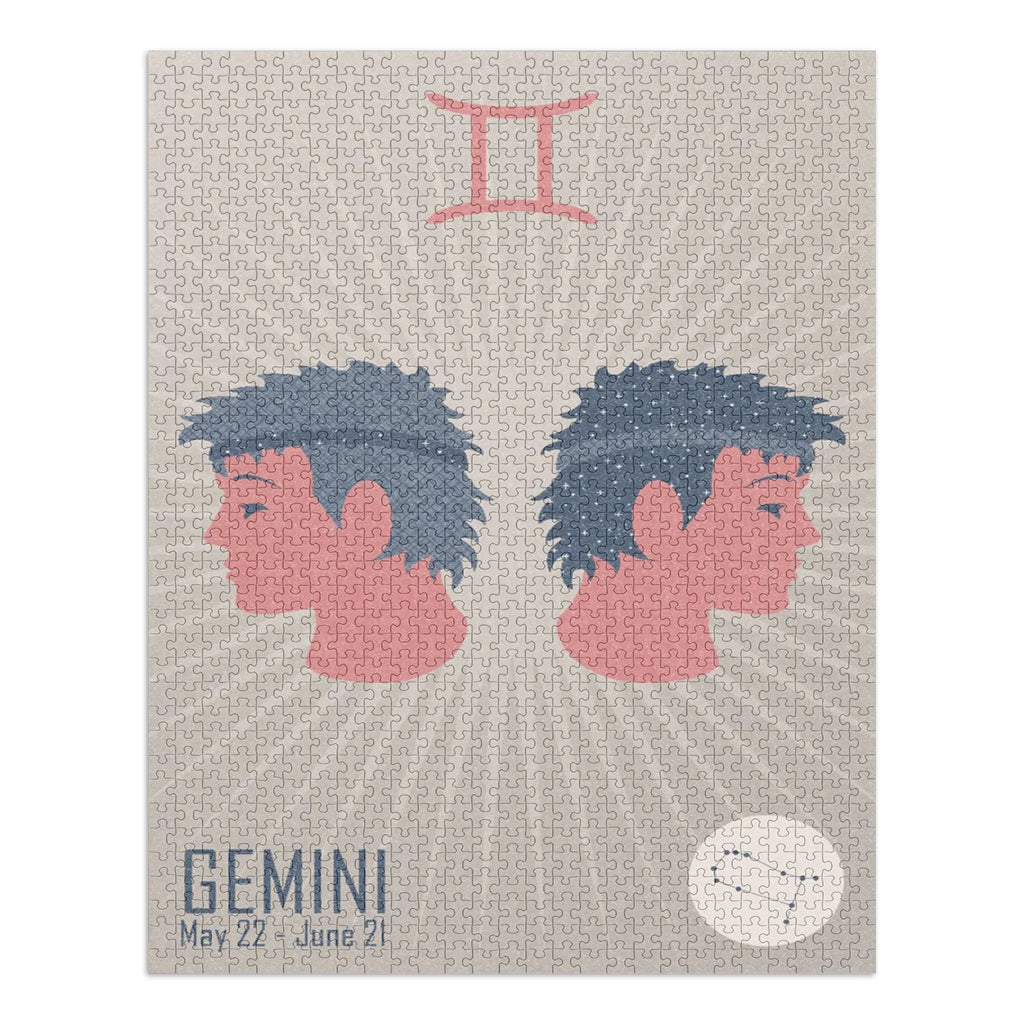 Gemini, Woven Zodiac (1000 Piece Puzzle, Size 19x27, Challenging Jigsaw Puzzle for Adults and Family, Made in )