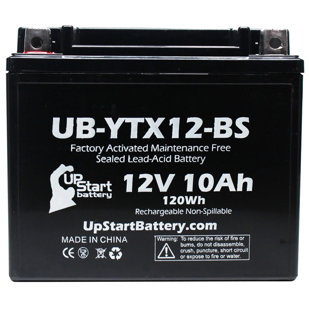 2-Pack UpStart Battery Replacement 2003 Suzuki - 1000  Factory Activated, Maintenance Free, Motorcycle Battery - 12V, 10Ah, --