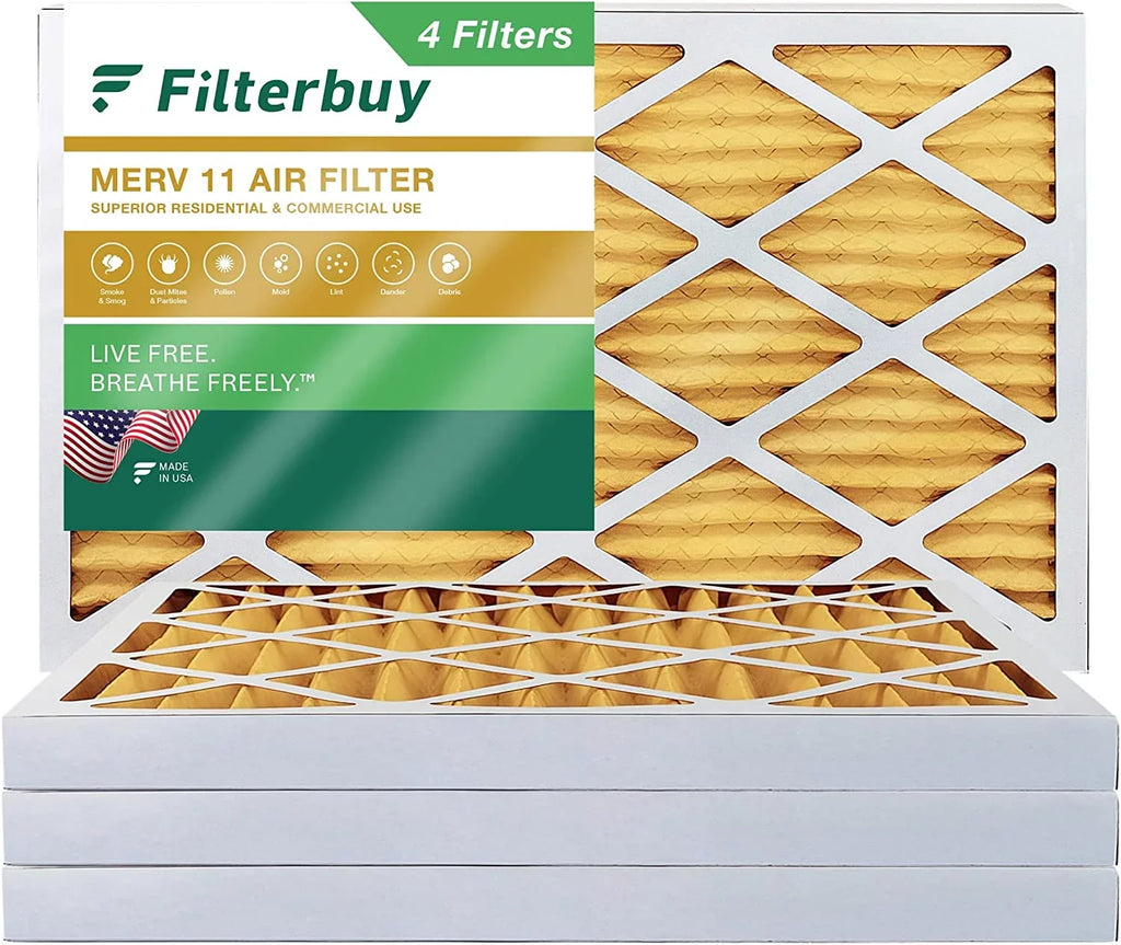 Filterbuy 20x32x2  11 Pleated   Furnace Air Filters (4-Pack)