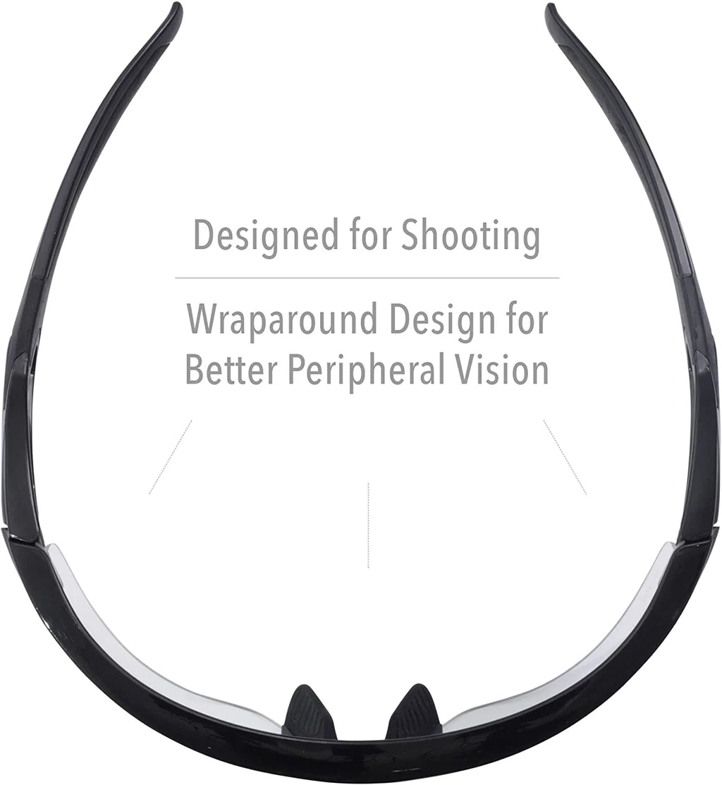 Howard Leight by Honeywell Uvex Acadia Shooting Glasses with Uvextreme Plus Anti-Fog Lens Coating, Clear Lens (-02214)