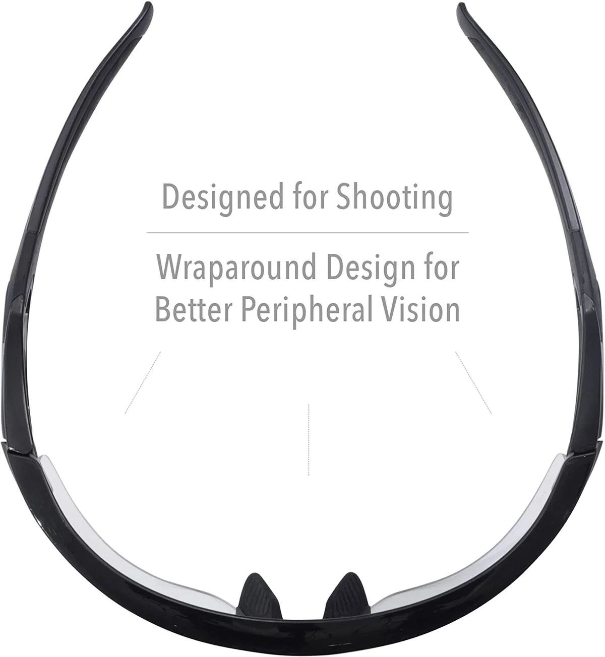 Howard Leight by Honeywell Uvex Acadia Shooting Glasses with Uvextreme Plus Anti-Fog Lens Coating, Clear Lens (-02214)
