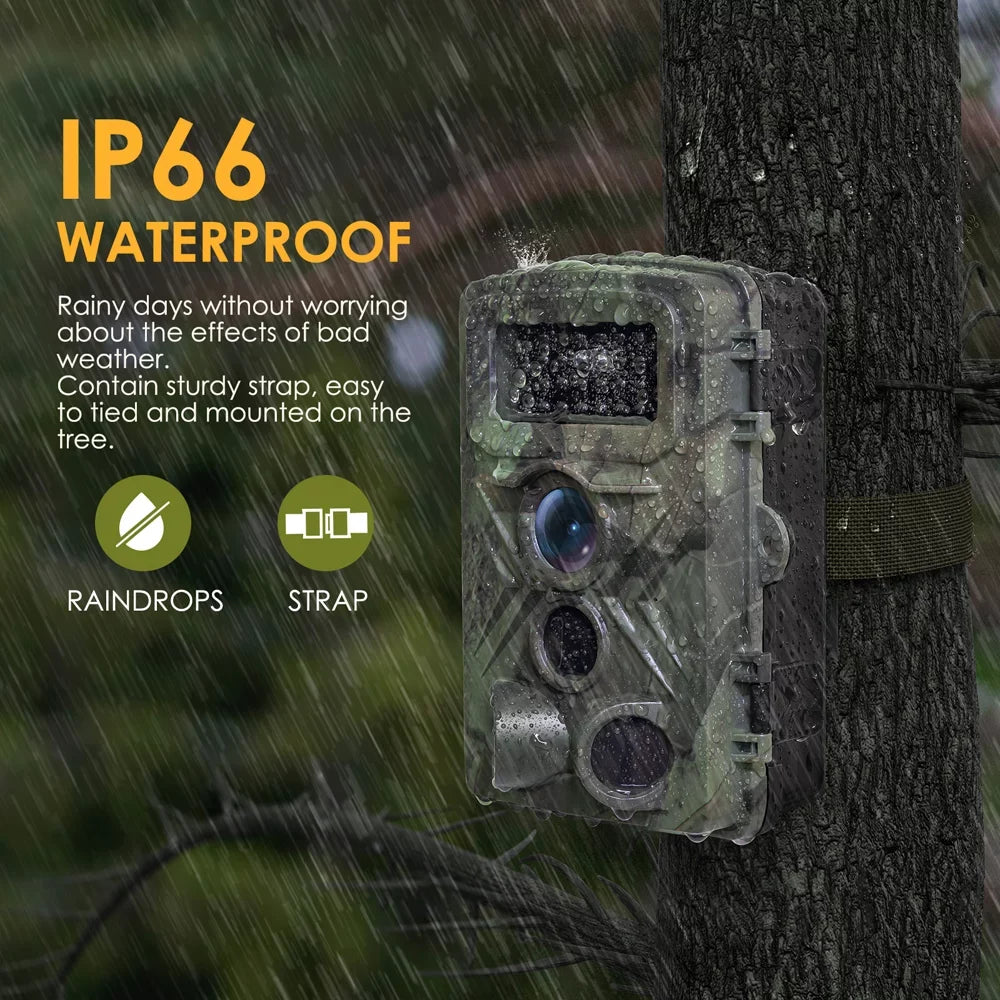 32MP 1080P Outdoor Trail Camera Field Detection Infrared Camera 2.0 Inch  Color Display Day Night Use Hunts Night-Visions Camera  Waterproof