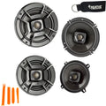Polk Audio -  Pair Of  6.5" Coaxial and  Pair Of  5.25" Speakers - Bundle Includes 2 Pair
