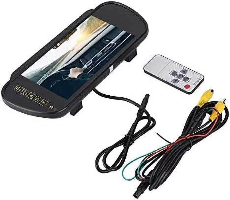 Bileeko Car Rear View Mirror 7 Inch  Vehicle Monitor Screen for Parking