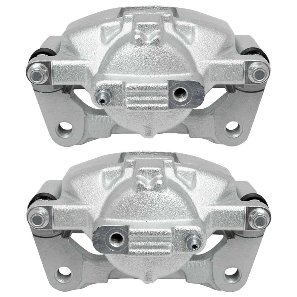 AutoShack Front New Brake Calipers Assembly with Bracket Set of 2 Driver and Passenger Side Replacement for Jeep Wrangler Liberty Dodge Grand Caravan Nitro Chrysler Town & Country  Routan Ram /
