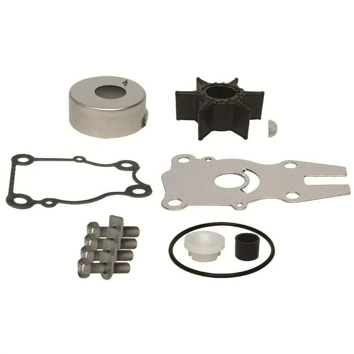 Water Pump Impeller Repair Kit for Yamaha 2-Stroke 40, 50 Hp & 4-Stroke 40, 50, 60 Hp, Replaces 63D--01-00, 18-3434