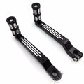 '- Style 009C- Black Aluminum Heel Toe Shift Levers w/ Shifter Pegs For Harley Davidson Electra Glide 1988 and later