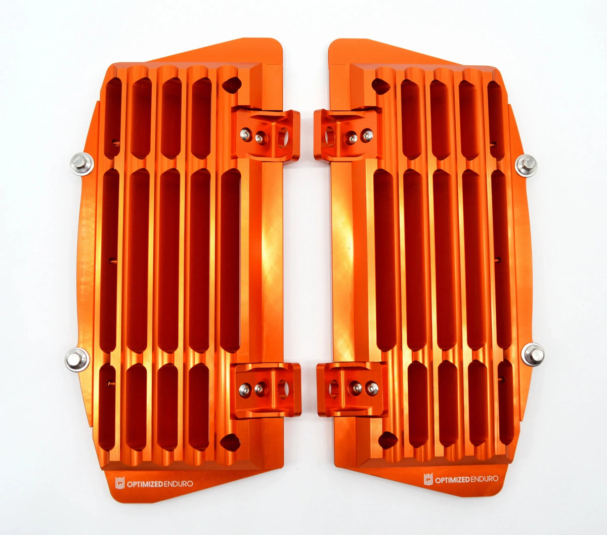 Optimized Enduro Radiator Guards for  2016-2023 (Orange)