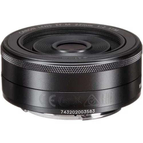 Canon - 22mm f/2  Lens in Black  Compatible with Canon Mirrorless Cameras: Canon  , , , , , ,  Mark , ,  Mark  & More