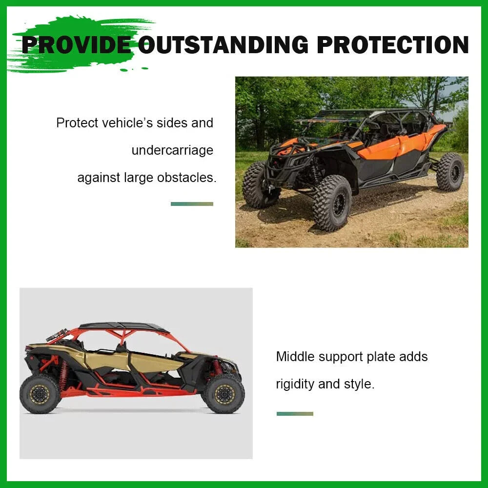 Nerf Bars Rock Sliders for 2017-2021 Can-Am Maverick  Max - 4 Seater