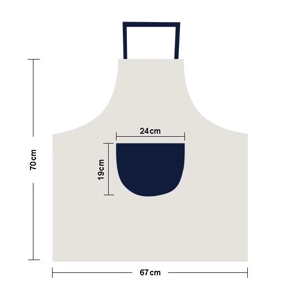 Giant Luxury Cruise Ship Poster Apron Adjustable Bib Cotton Linen  Kitchen Pocket Pinafore
