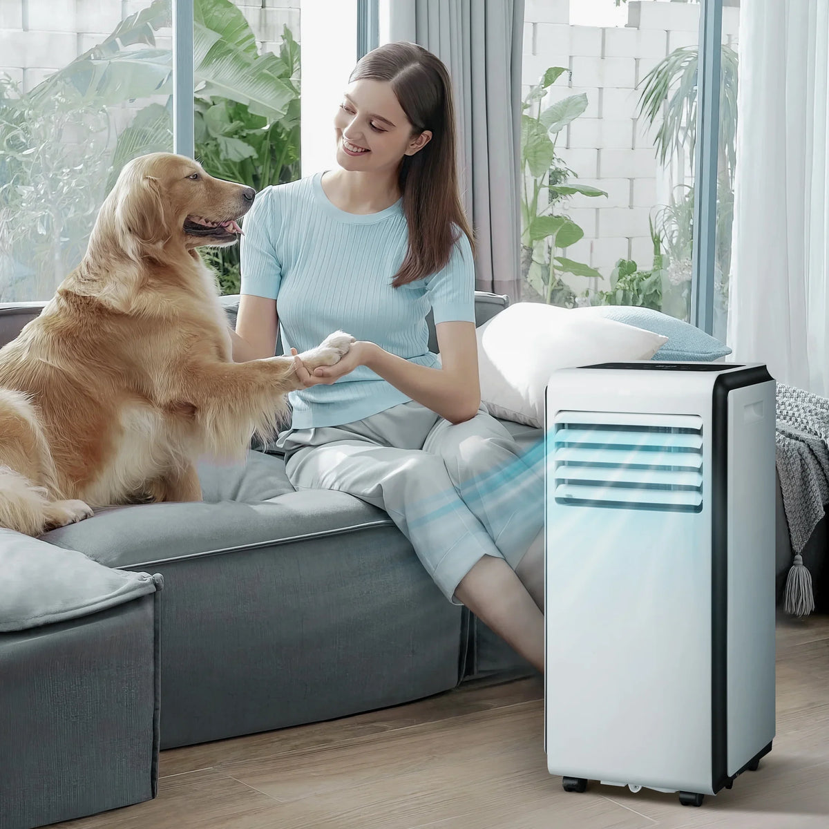 6,000  (10,000  ) Portable Air Conditioner, Dehumidifier, Fan, 3 in 1  with 24-Hour Timer