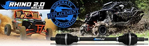 SuperATV Heavy Duty Rhino 2.0   Axle for 2020+ Kawasaki Teryx  1000|1 Front Left Axle|Stronger Than Stock|-4-88--0-