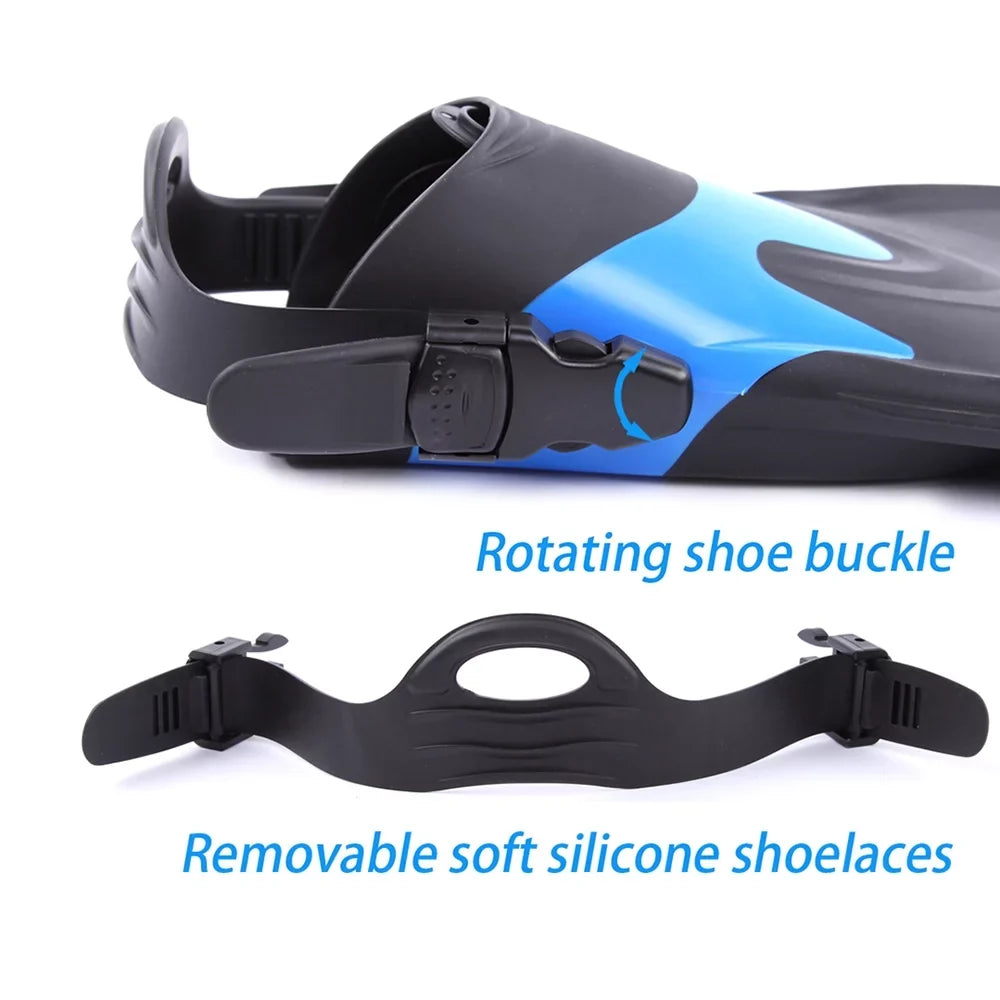 Adjustable Heel Swim Fins Perfect for Snorkeling and Water