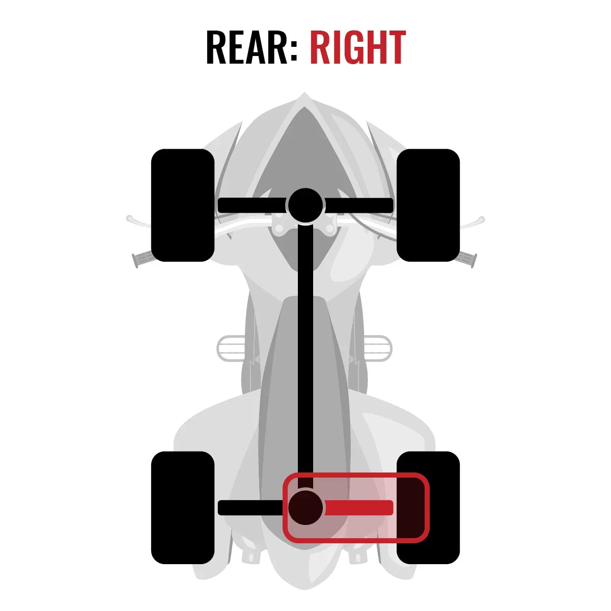 Sixity  Rear Right Axle suitable with Can-Am Outlander  1000 2015 -  4X4