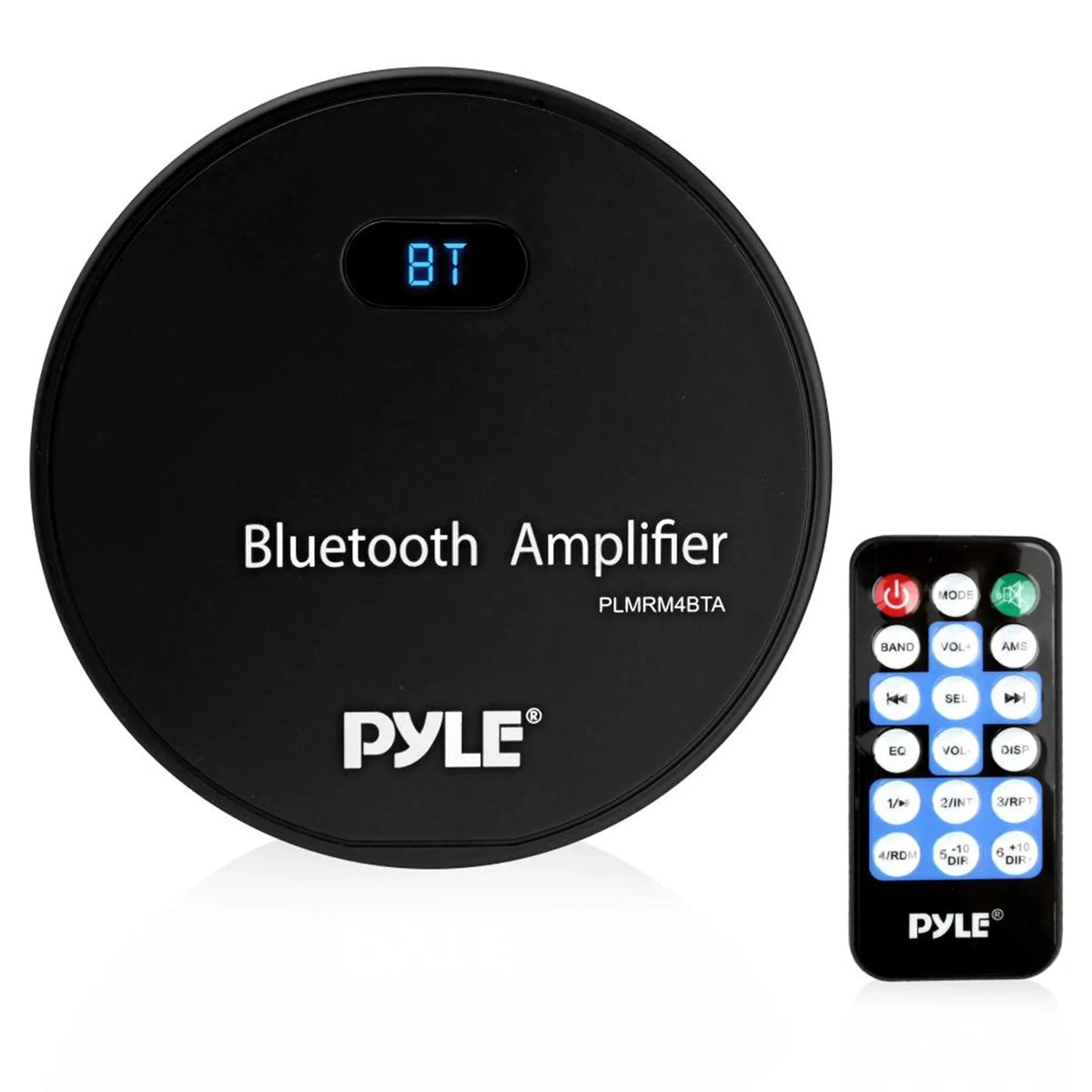 21-29' Pontoon Boat Audio Bundle: Pyle Gauge Style Bluetooth   Marine Receiver Bundle Combo with 4 x 6.5'' 120W White Marine Speakers, 4-Channel Amp w/ Wiring Kit, Speaker Wire, Radio Antenna