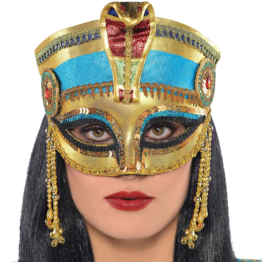 Amscan Egyptian Mask Costume Accessory - One Size, Multicolor, 10" 6", 1 pc