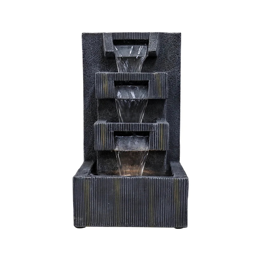 Tabletop Water Fountain - Grey - Soothing Sounds &  Ambiance