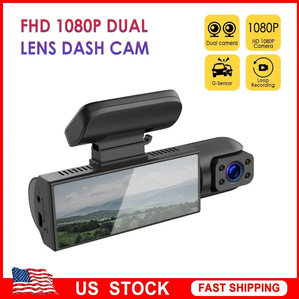 · Dash Cam - Ensure Your Road Safety with Dual Lens Front and Inside Recording