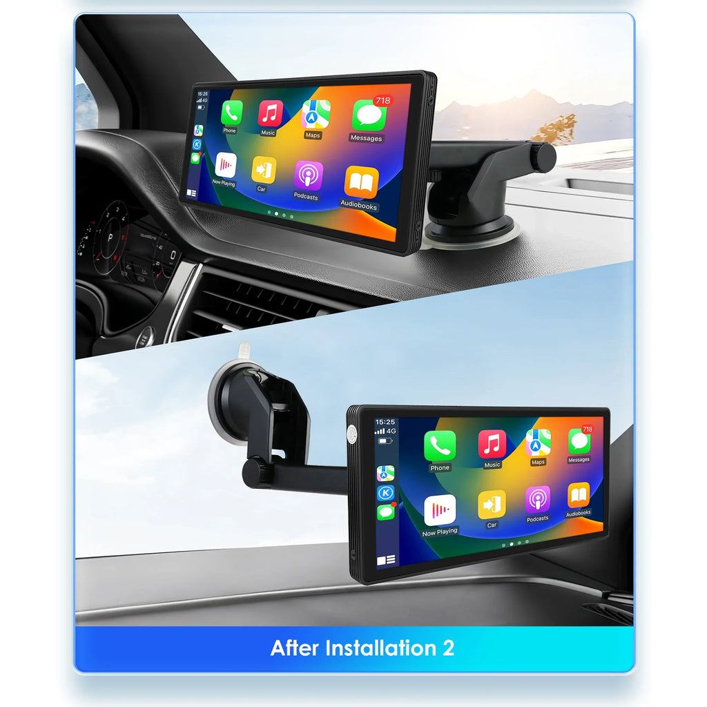 10.26" Touchscreen Apple Carplay Android Auto  Car Radio Stereo Head Unit 360° Adjustable Bluetooth Mirror Link  Navigation Player