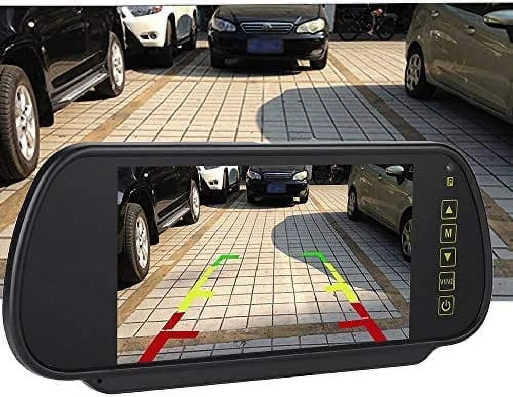 Bileeko Car Rear View Mirror 7 Inch  Vehicle Monitor Screen for Parking