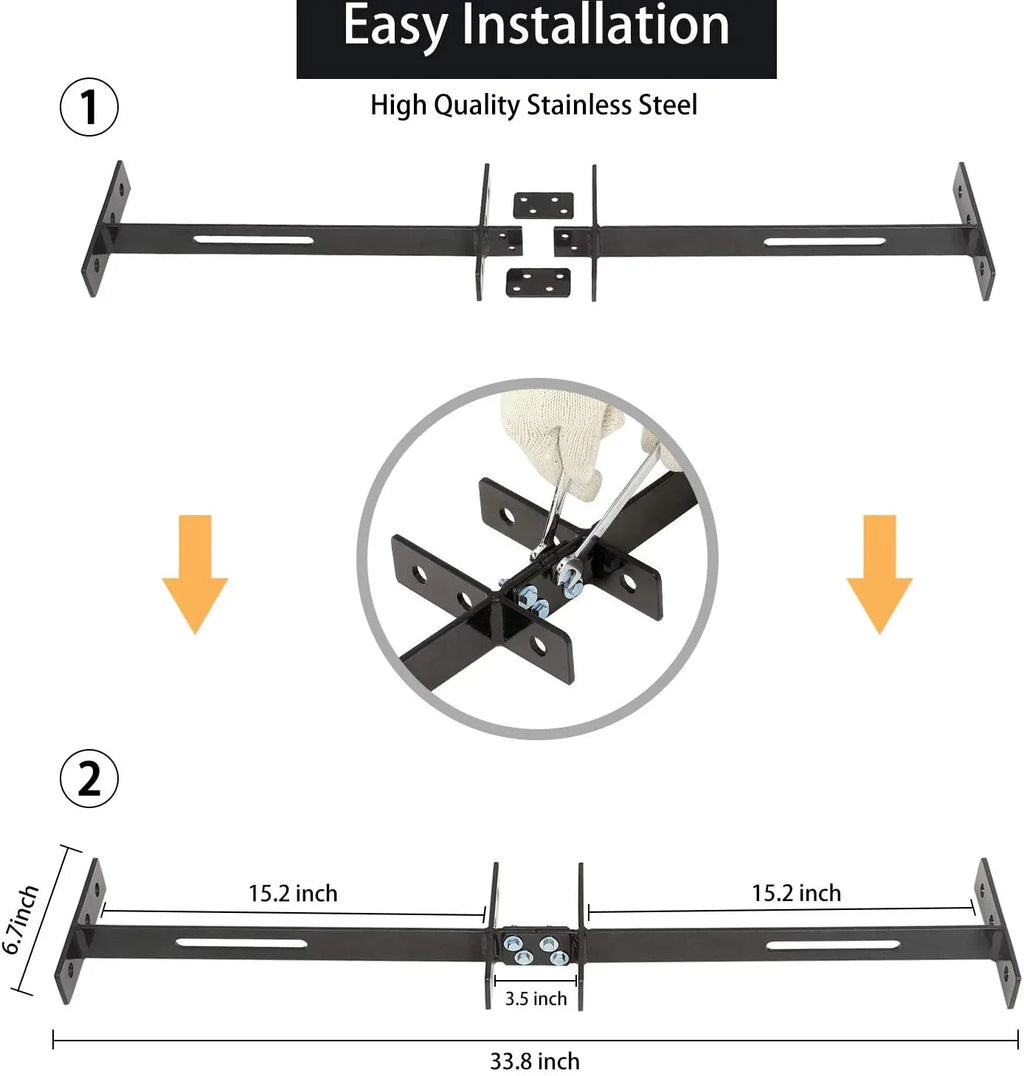 10L0L Golf Cart Seat Belts & Bracket Kit for Yamaha  Club Car 4 Seater Cart, Black