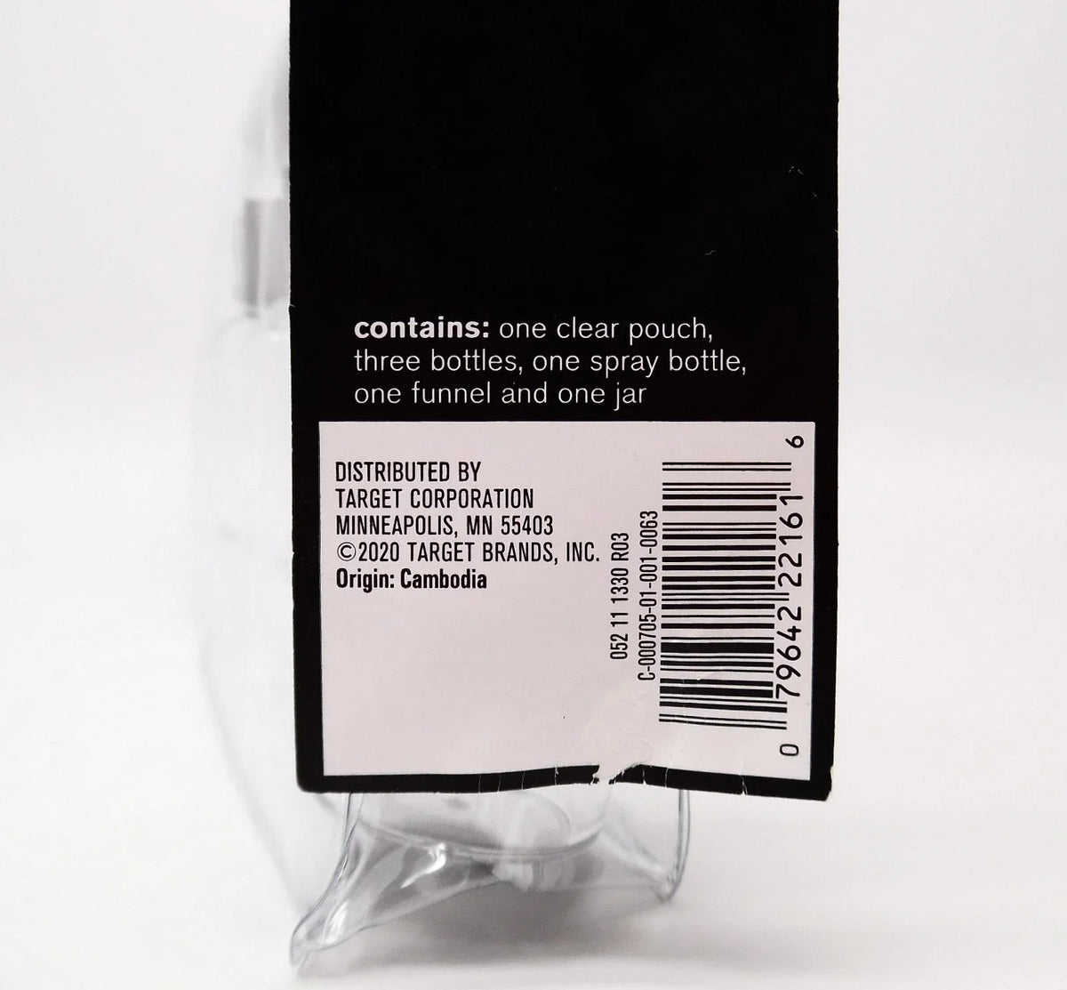 Sonia Kashuk  Travel Makeup Bag Kit, Clear
