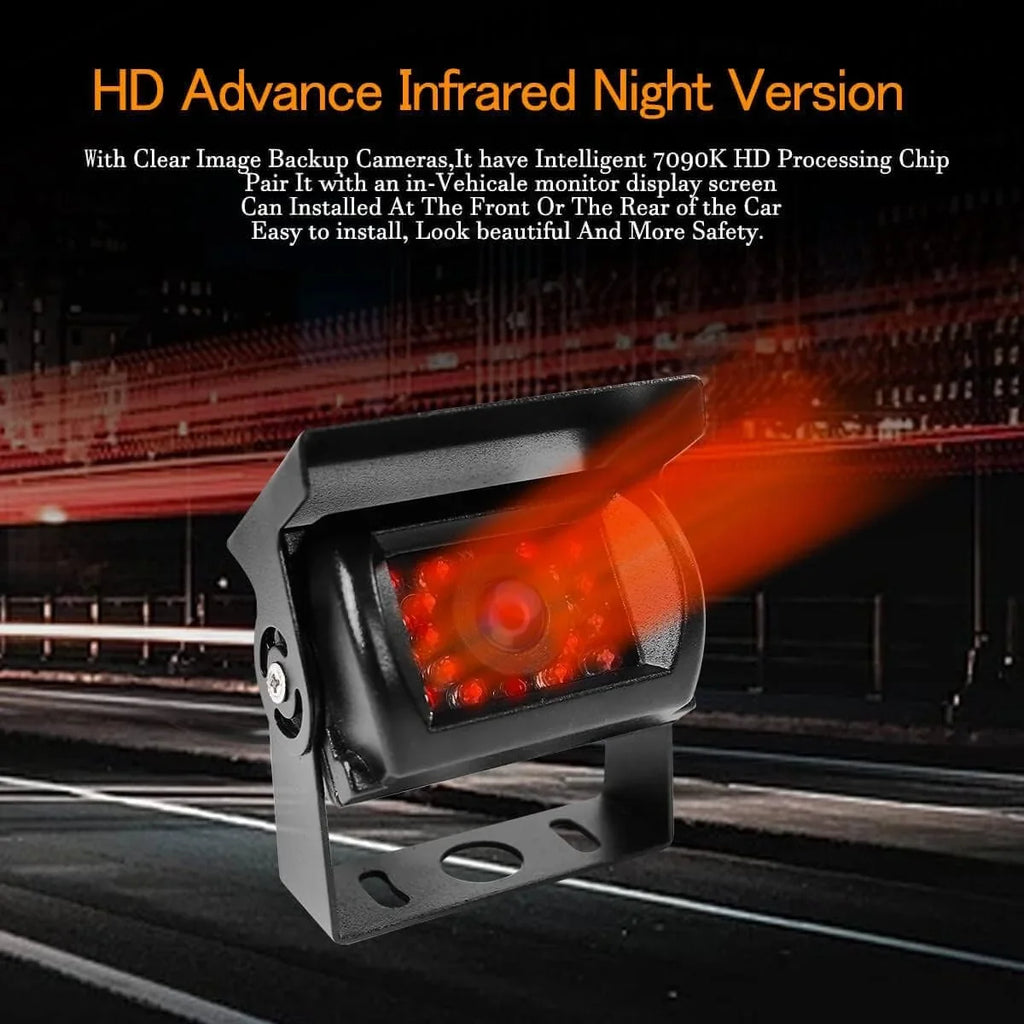 Car Rear View Reverse Backup Camera with 18  Night Vision, Waterproof  Parking Backup Camera for Bus Truck