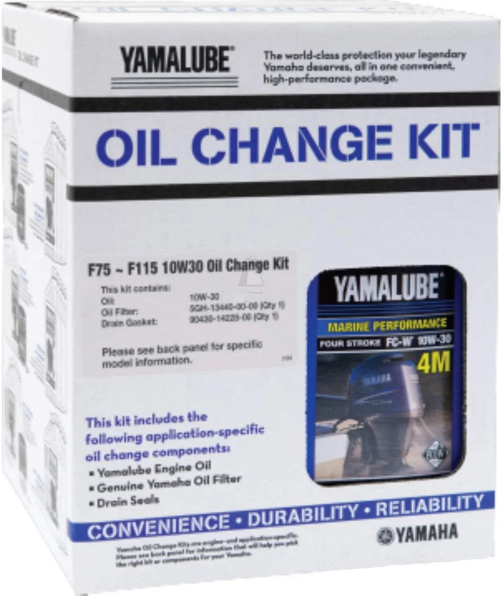 Yamaha  ---11 Oil Change Kit,  -  10W-30 Outboard Motor;  (Pack Of 4)