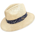Men's Hat Black Matte Toyo Straw Safari Sun