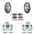 Transit Auto Rear Disc Brake Caliper Coated Rotors And Semi-Metallic Pads Kit For 2012 Ram / With Dual Piston Front -100133P