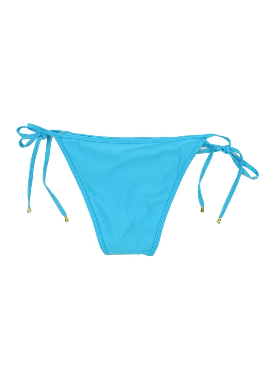 Ramy Brook Women's Lesia Side Tie Swim Bottom Separates Swimsuit(, Splash Blue)