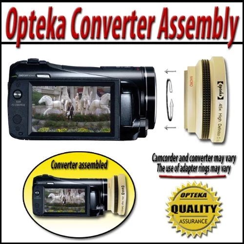Opteka .35x  Super Wide Angle Panoramic Macro Fisheye Lens for Canon   MiniDV Digital Camcorder