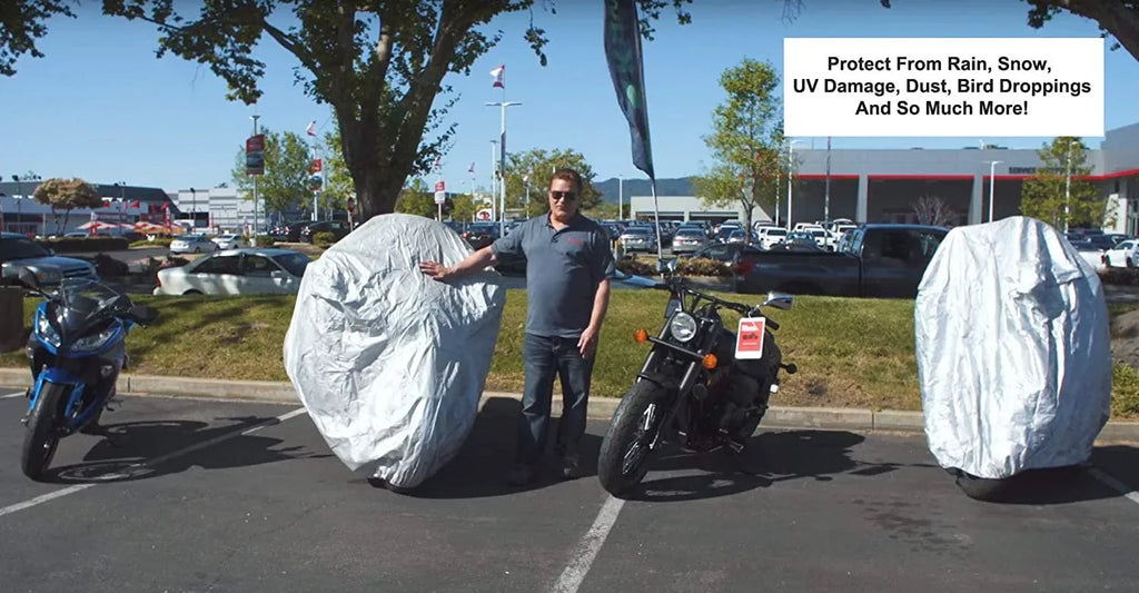 Weatherproof Motorcycle Cover Compatible With 2016 Beta Evo 200 - Outdoor & Indoor - Protect From Rain Water, Snow, Sun - Built In Reinforced Securing Straps - Durable Material - Free Storage Bag