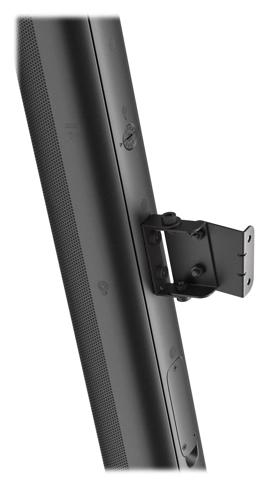 (4)  - 24" Black 70V Commercial Column Wall Mount Array Speakers+Amp