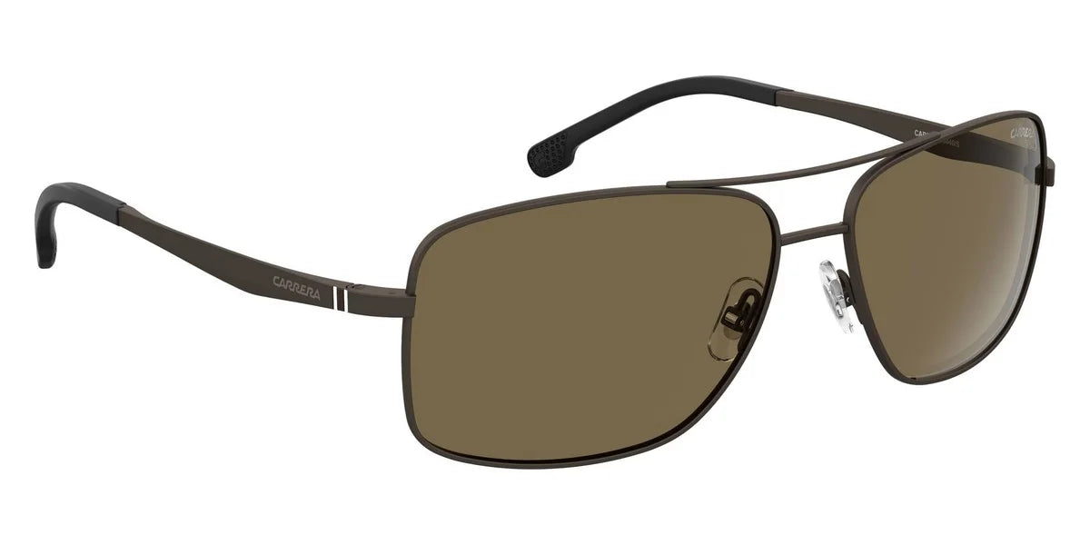 Carrera Polarized Bronze Rectangular Men's Sunglasses  8040/ 009Q/ 60