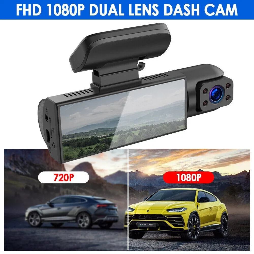 · Dash Cam - Ensure Your Road Safety with Dual Lens Front and Inside Recording