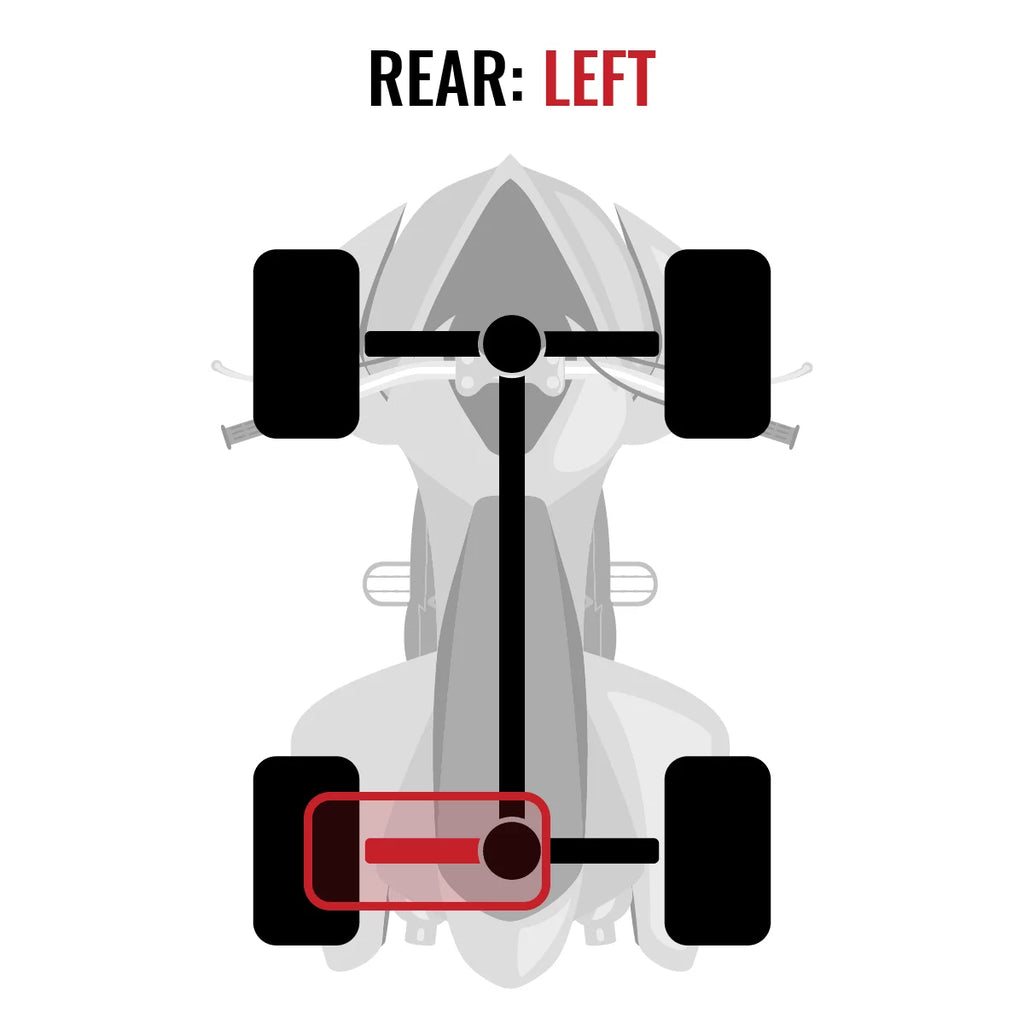 Sixity  Rear Left Axle designed for with Can-Am Commander 1000 2015 -  1000   4X4