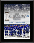 Tampa Bay Lightning 10.5" x 13" 2018-19 Presidents' Trophy Winners Sublimated Plaque
