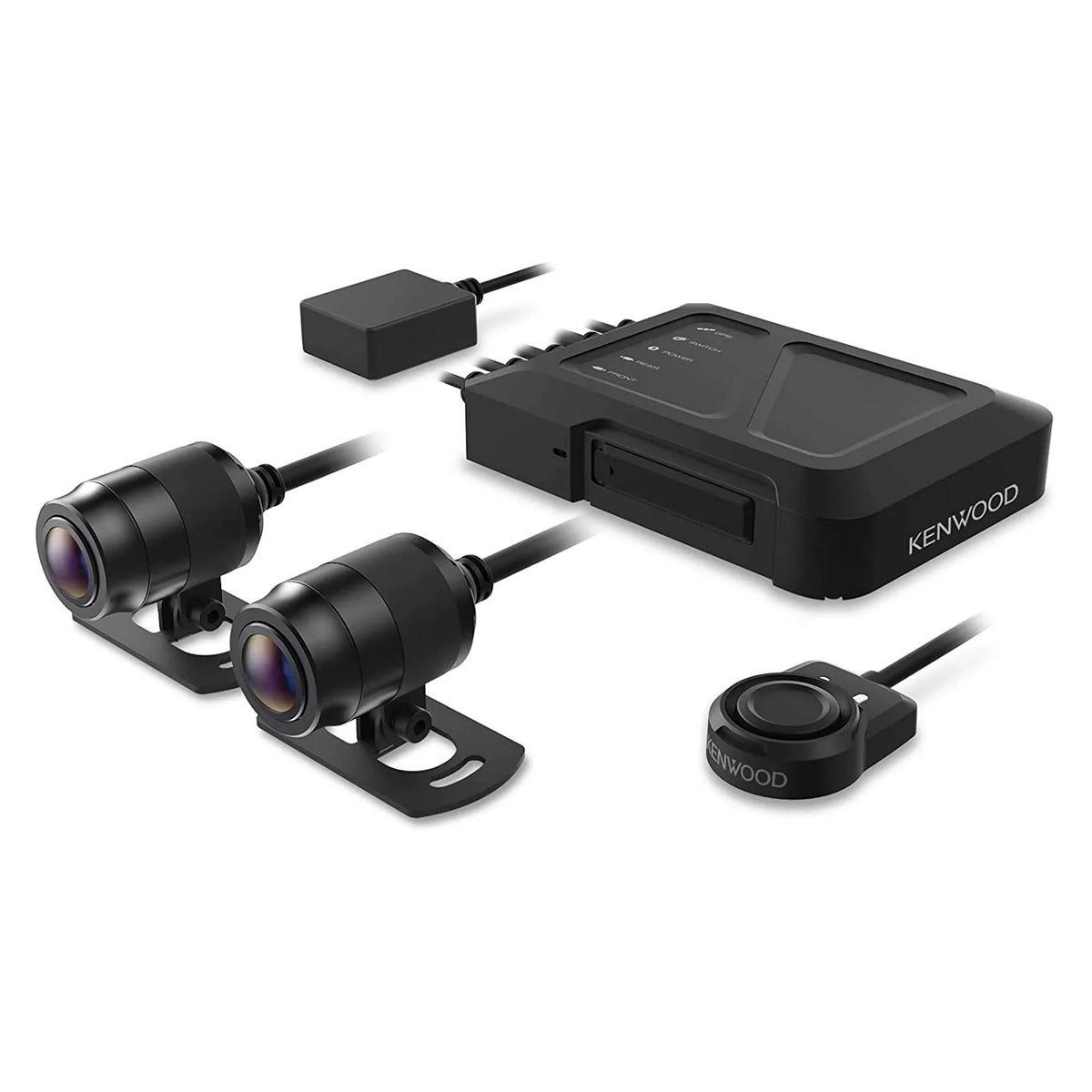 Kenwood - Motorsports  Dash Cam with  and Rear-View Camera with 2 Kenwood - 9ft (3m) Extensional Cables