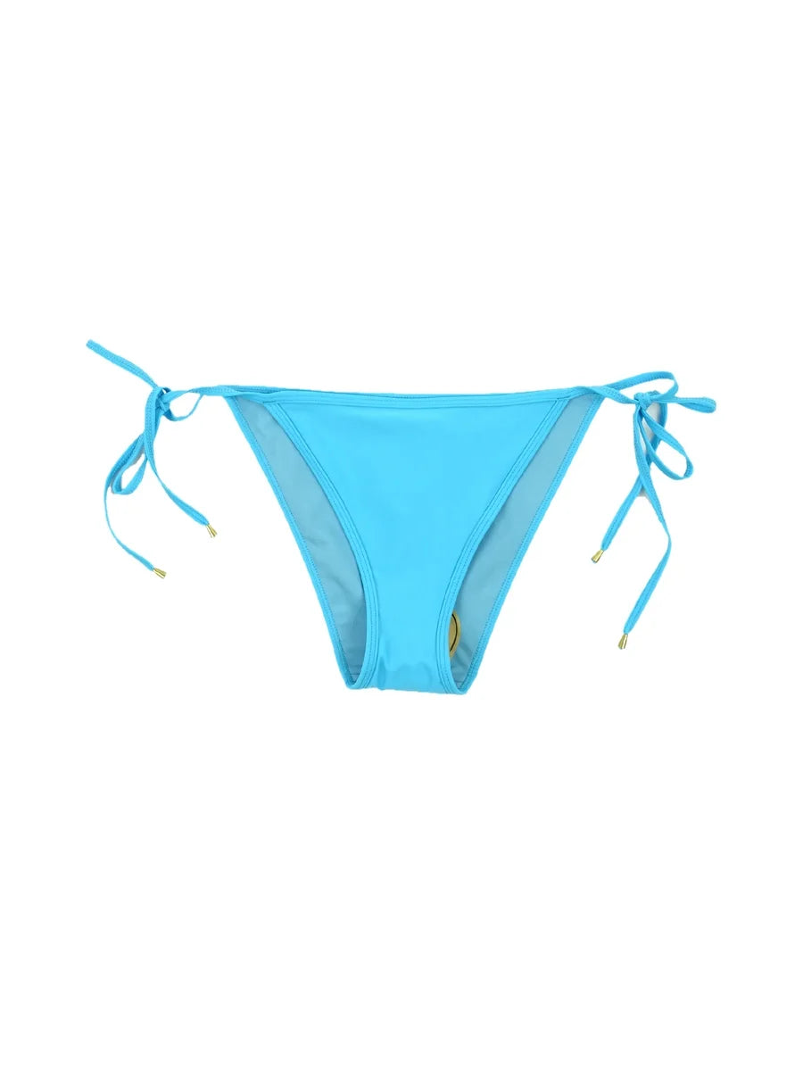 Ramy Brook Women's Lesia Side Tie Swim Bottom Separates Swimsuit(, Splash Blue)