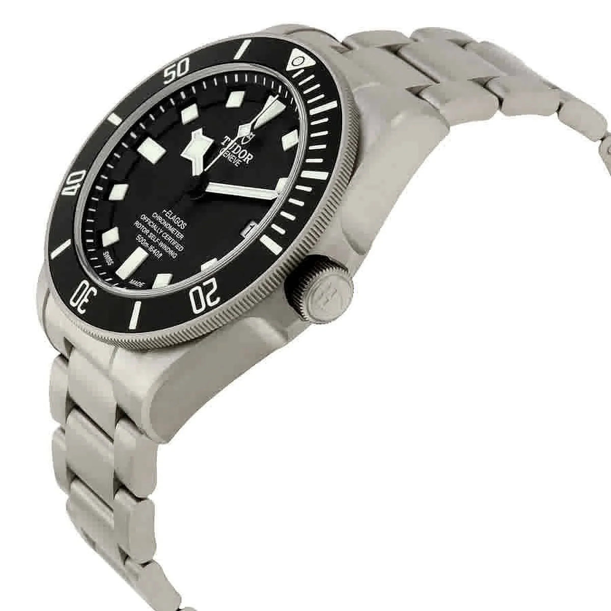 Tudor Pelagos Chronometer Black Dial Titanium Men's Watch -0001
