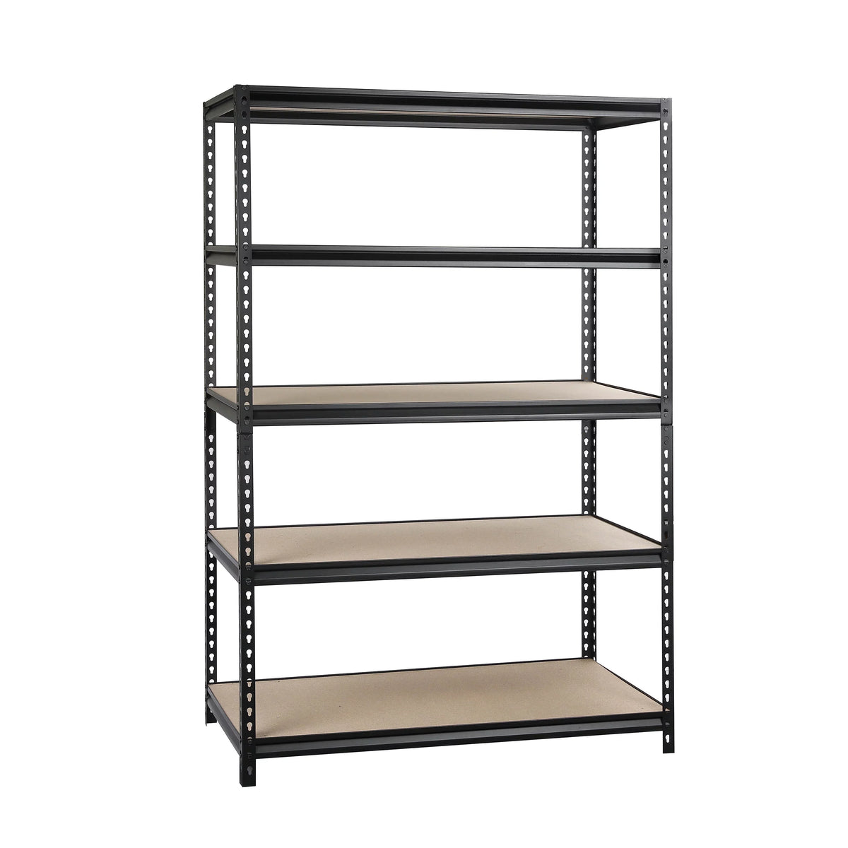 48-inch 5-Tier Freestanding Shelf with Particle Board Shelves, 800 lb. Capacity, Adult