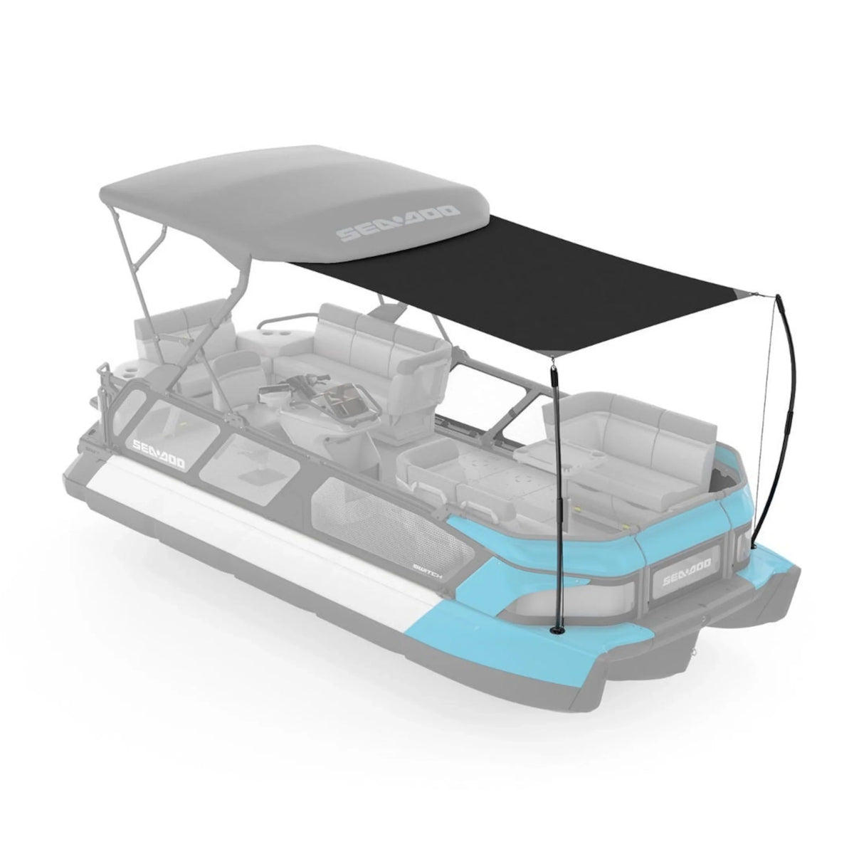 Sea-Doo New  Roof_Soft Bimini Half  19 Kit, 295101285