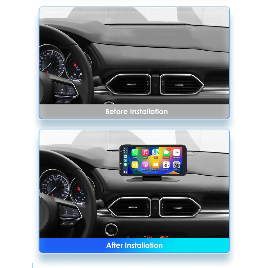 Ossuret 6.25" Touchscreen Bluetooth 360° Adjustable Car Stereo Radio Receiver  Navigation Audio With Wireless Apple Carplay Android Auto Support Backup Camera