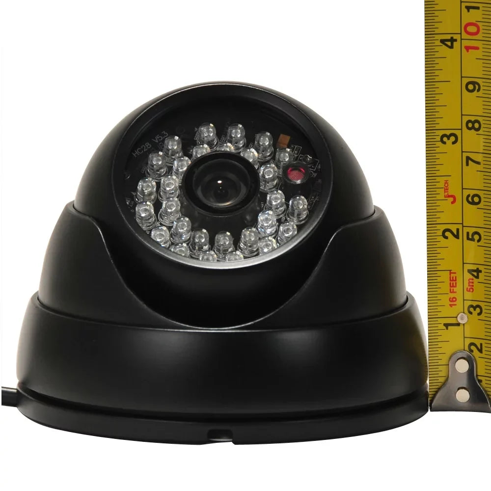 VideoSecu 2 Pack Built-in 1/3 inch  Effio  600TVL Security Camera  Day Night 3.6mm Wide Angle Lens with 2 Power Supply bwi