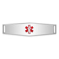 Auriga 925 Sterling Silver Medical Id Plate inch for Bracelet for Women(- 48inch, - 13mm)